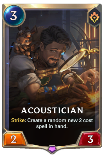 Acoustician Card