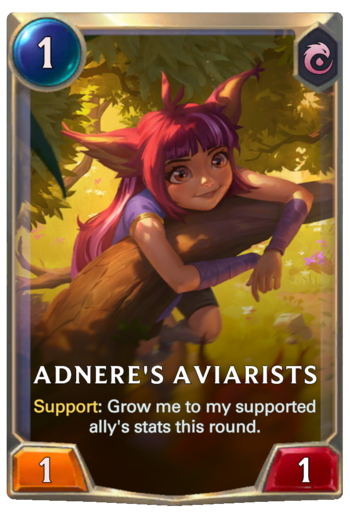 Adnere's Aviarists Card
