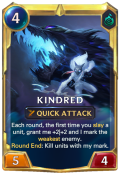 Leveled Kindred Card