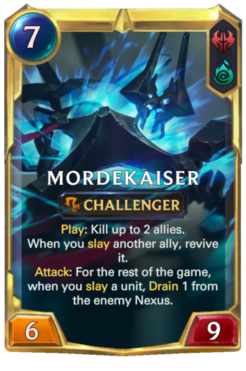Leveled Mordekaiser Card