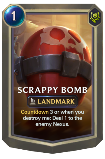 Scrappy Bomb Card
