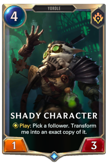 Shady Character Card